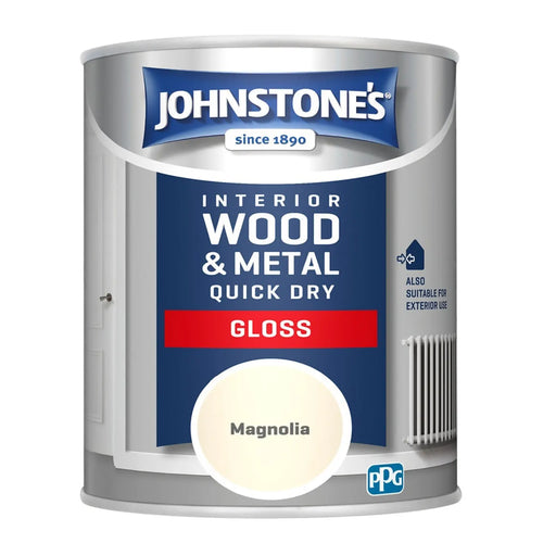 Johnstone's Quick Dry Gloss 750ml Magnolia