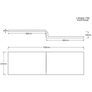 Trojan Solarna L Shape Bath Panel 1700mm