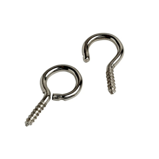 Woodside Silver Net Wire Hooks & Eyes Pack 6