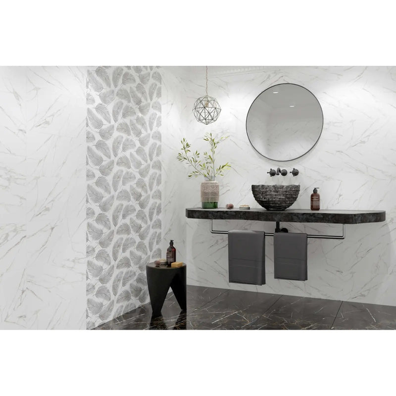 Golden Tile Nero E Bianco Gloss Wall Tile 300 x 600 x 9mm 1.44m2