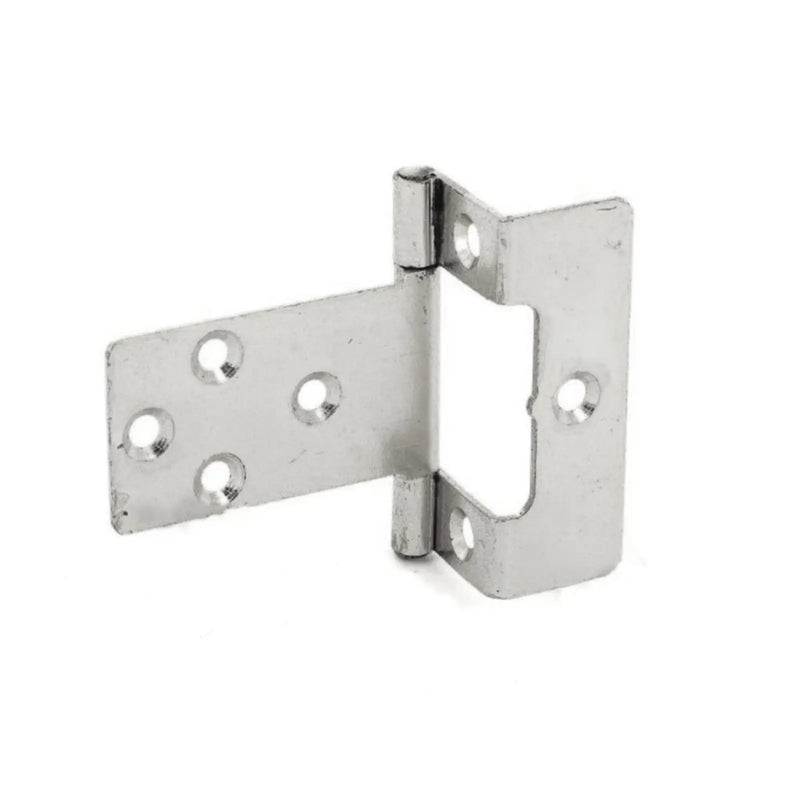 Securit Flush Hinges 5/8" Cranked Zinc Plated (Pair) 50mm