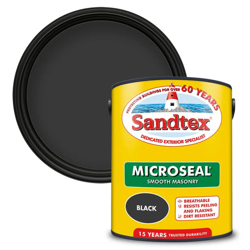 Sandtex Smooth Masonry Paint 5L Black