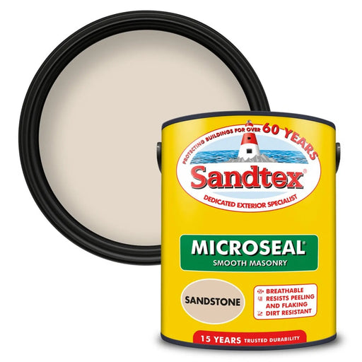 Sandtex Smooth Masonry Paint 5L Sandstone