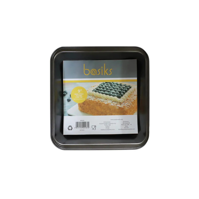 Basiks Non Stick Square Cake Tin 9"