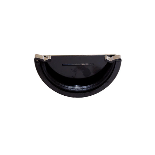 Kayflow Rainwater Round External Stop End Black 112mm