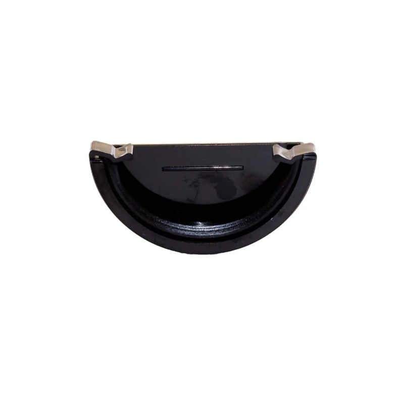 Kayflow Rainwater Round External Stop End Black 112mm