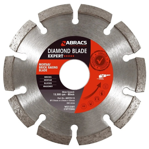Abracs Brick Raking Blade 115 x 7 x 22mm