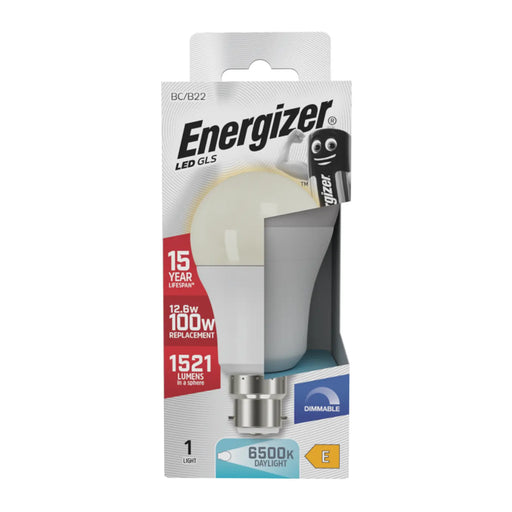 Energizer LED GLS B22 6500k Dimmable 12.6w 1521lm