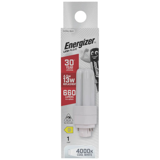 Energizer LED PLD G24Q 4 Pin 4.5w 1300lm 4000k