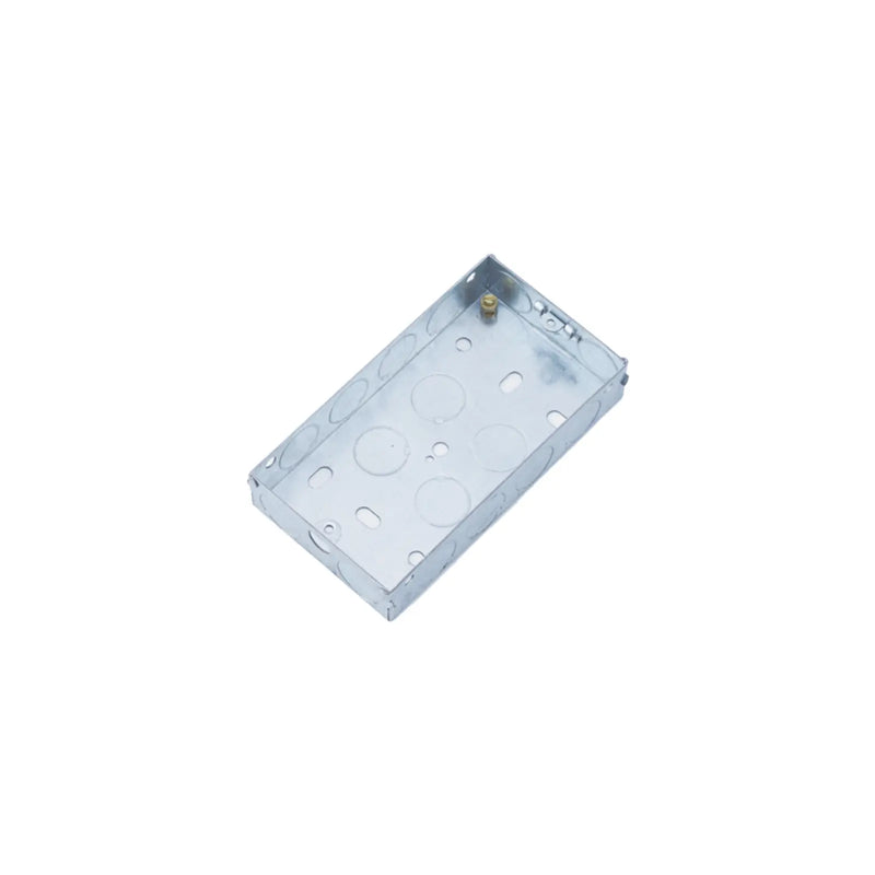 Securlec 2 Gang Metal Box 35mm