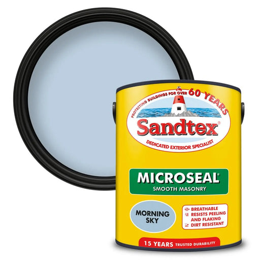 Sandtex Smooth Masonry Paint 5L Morning Sky