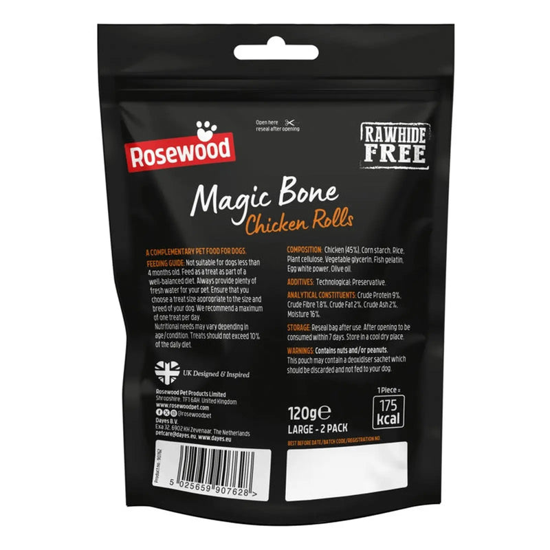 ROSEWOOD Magic Roll Chicken Rolls Pack 2 120g