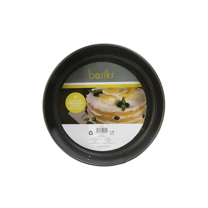 Basiks Non Stick Springform Cake Tin 9"