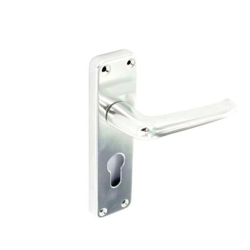 Securit Aluminium Euro Hadles Bright 1 Pair 150mm