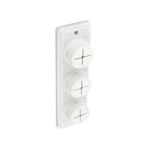 Securit Towel Holder White Triple
