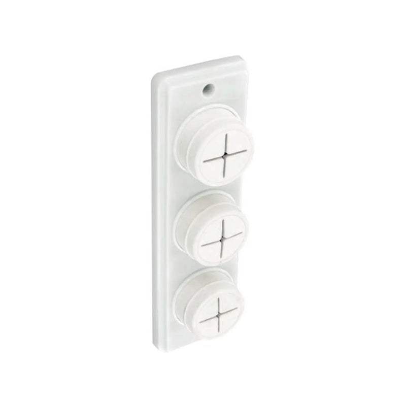 Securit Towel Holder White Triple