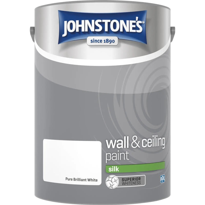 Johnstone's Wall & Ceiling Silk 5L Brilliant White