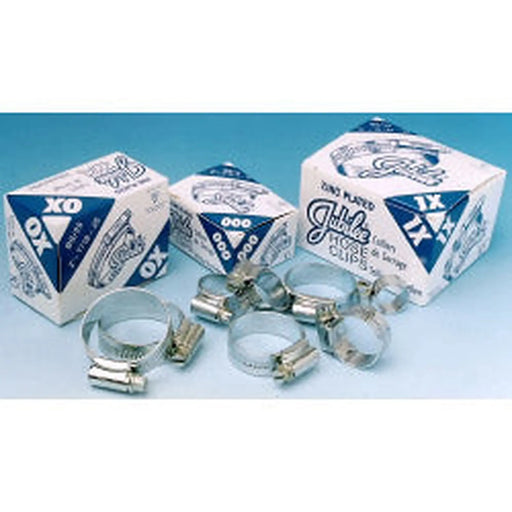 Jubilee Hose Clip - Mild Steel Zinc Plated 55 - 70mm Box 10