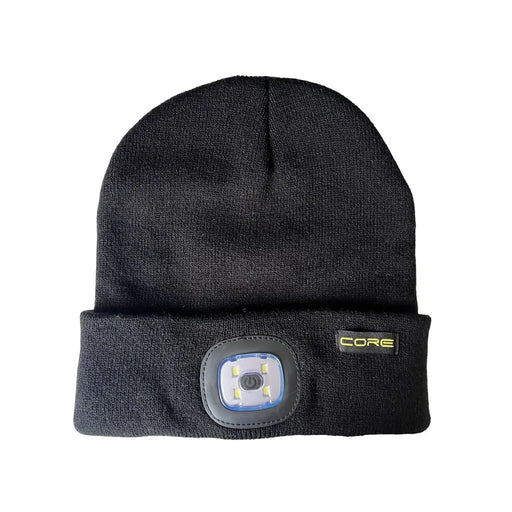 Core Kids Rechargeable Beanie Hat Torch Black