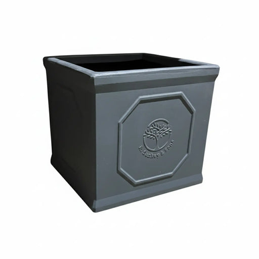 Strata Heritage Graphite Large Square Planter 38cm