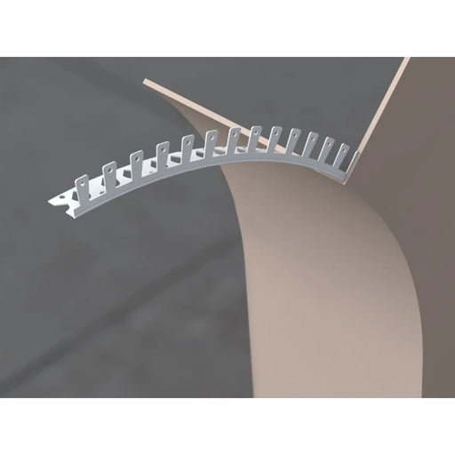Bpc PVC-U Thin Coat Arch Angle Bead 3m White