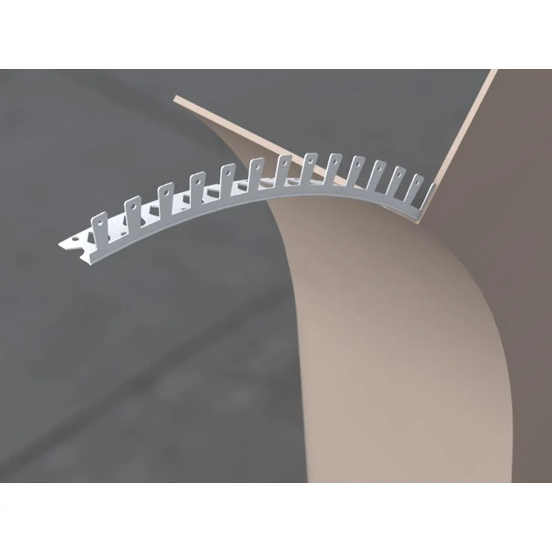 Bpc PVC-U Thin Coat Arch Angle Bead 3m White