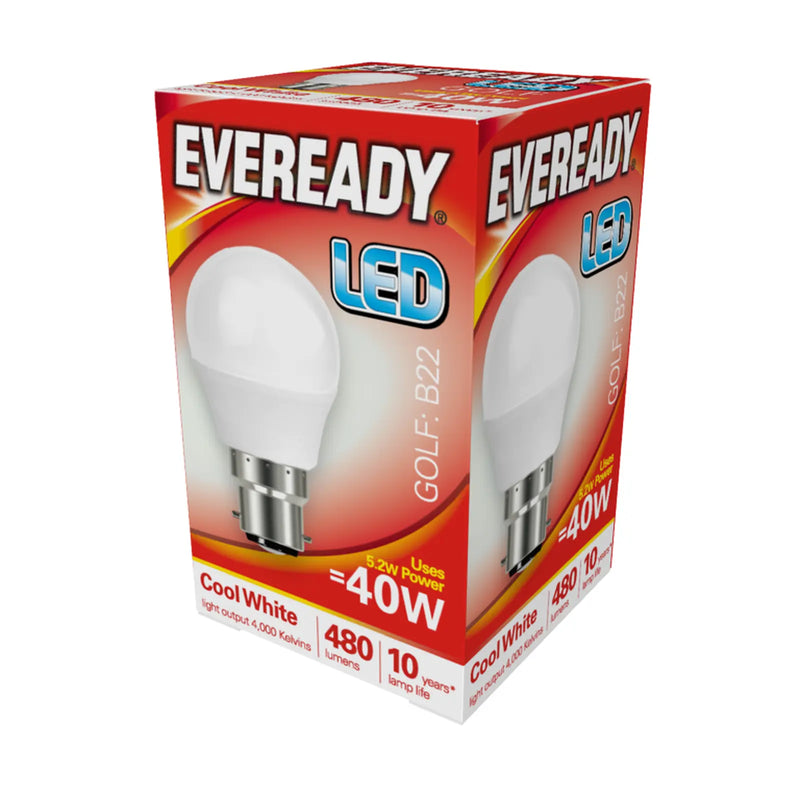 Eveready LED Golf 40W 480lm B22
