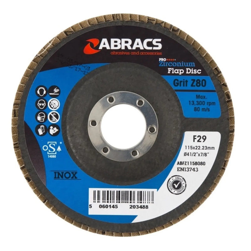 Abracs Flap Disc 115mm 80g