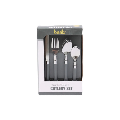 Basiks Stainless Steel Cutlery Set 16 Piece