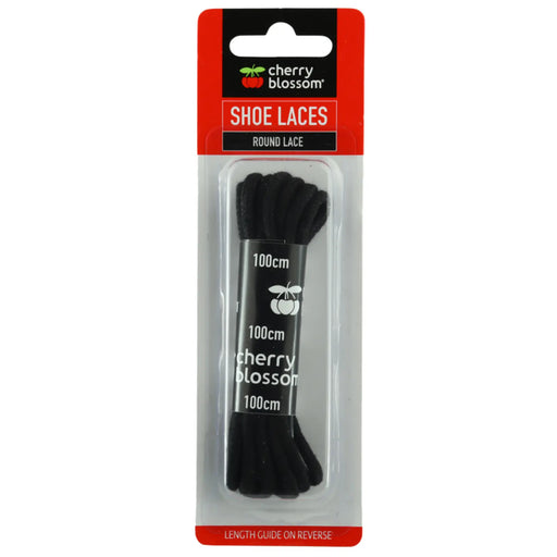 Cherry Blossom Round Lace Black 100cm