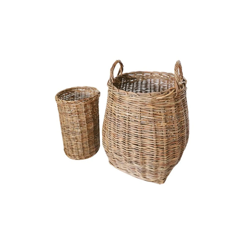 Stax Hearth & Home Natural Log Baskets Set 2