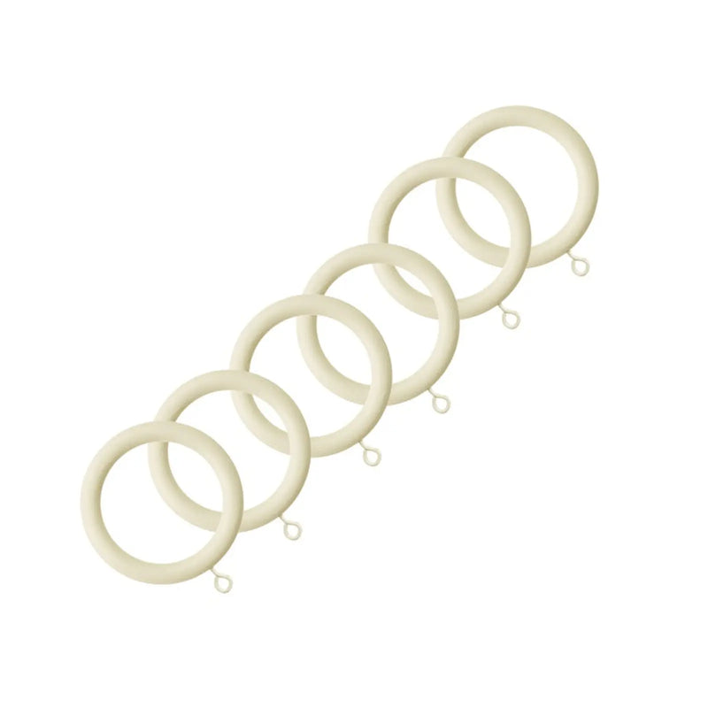 Jones Interiors Shore Wood Rings Ghost Pack 6