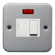 Securlec Metal Clad 1 Gang Switched Spur With Neon