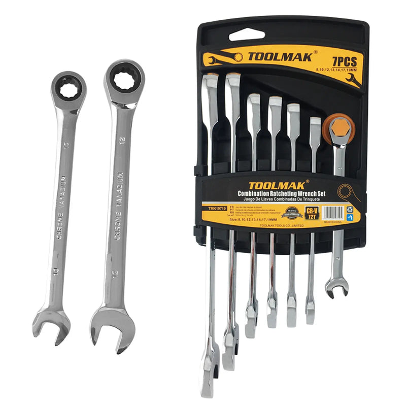Toolmak Rachet Spanner Set 7 Piece