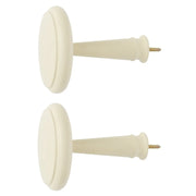 Jones Interiors Shore Wood Holdback Ghost Pair