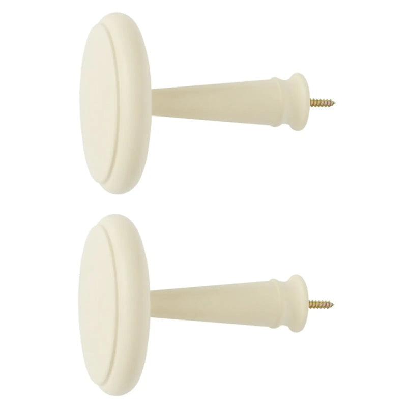 Jones Interiors Shore Wood Holdback Ghost Pair