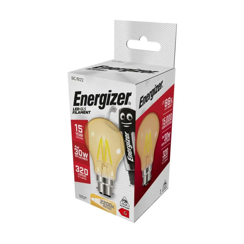 Energizer Filament LED Lamps B22 4w 320lm
