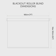 RENAISSANCE Blackout Roller Blind Slate Grey 180cm