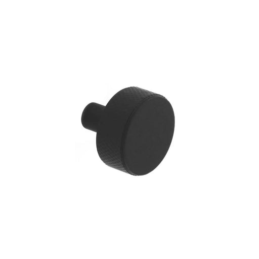 Smiths Architectural Knurled Disc Knob 32mm Matt Black