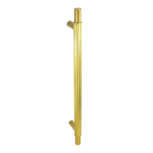 Smiths Architectural Linear Knurled Handle 192mm Satin Brass