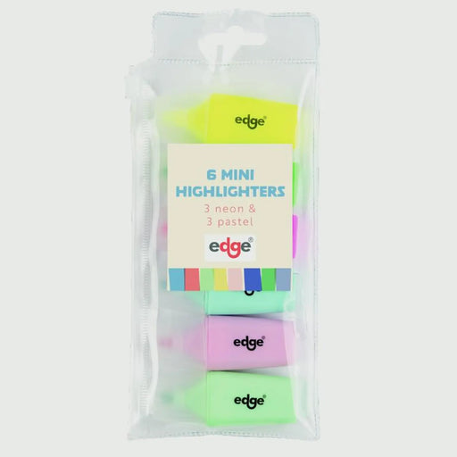 Edge Big Riso Mini Highlighters Pack 6