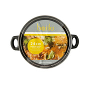 Basiks Carbon Steel Stock Pot 24cm
