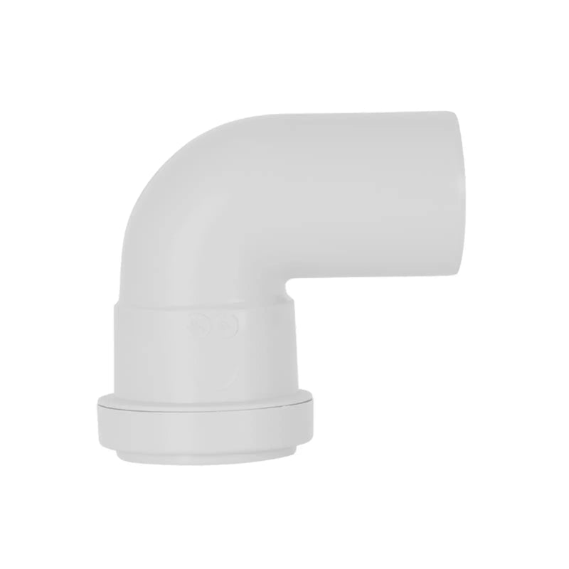 Davant Push Fit Swivel Bend 91.25° White 40mm