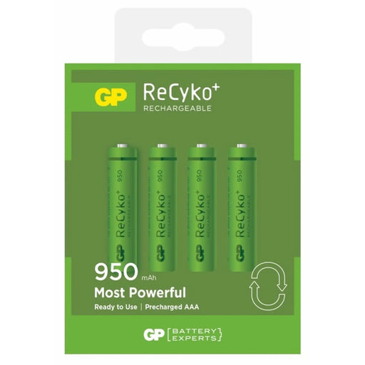 GP Rechargeable Batteries Pack 4 AAA 950 NiMH