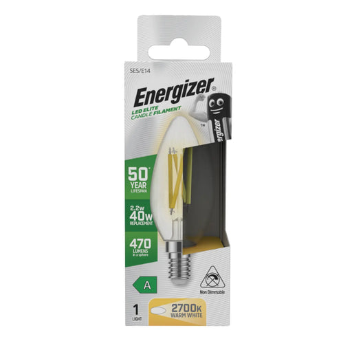 Energizer E14 A Rated Candle 2700k 2.2w