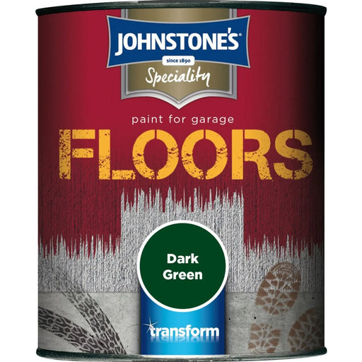 Johnstone's Garage Floor Paint Semi Gloss 750ml Dark Green