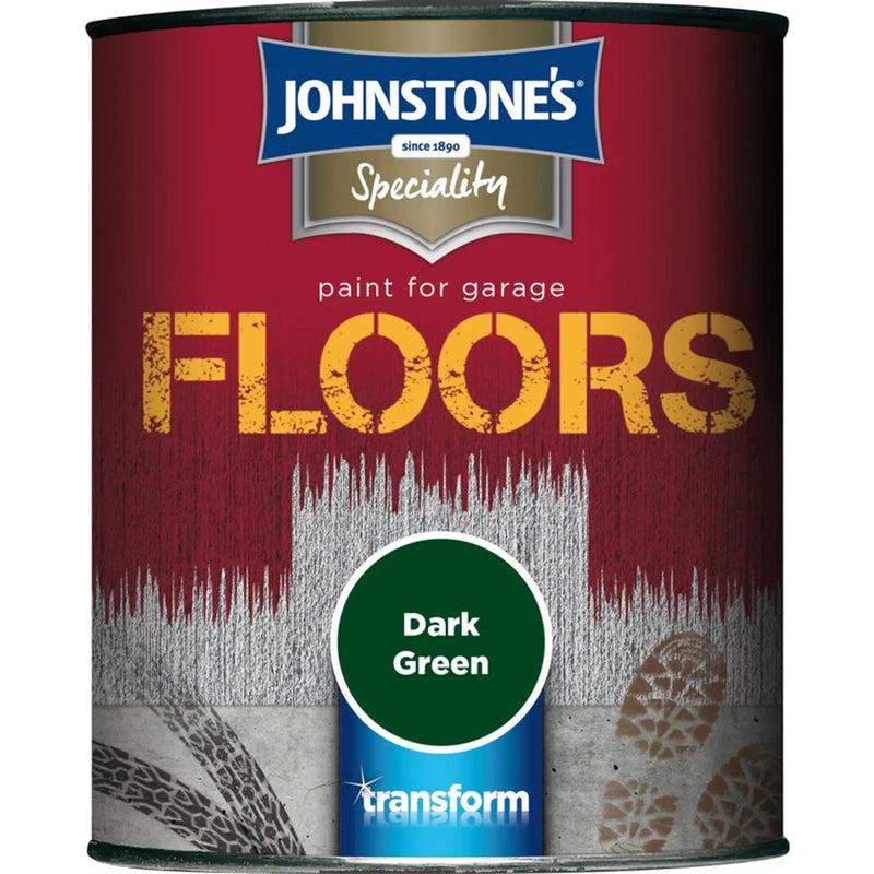 Johnstone's Garage Floor Paint Semi Gloss 750ml Dark Green