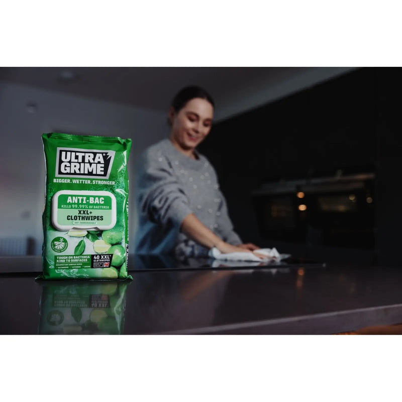 Ultragrime Life Anti-Bac Cloth Wipes XXL 40 Pack