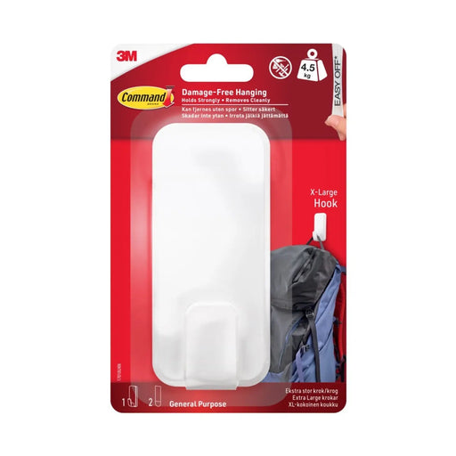 Stax Command™ Utility Hook XL 4.5kg 1 Hook 2 Strips