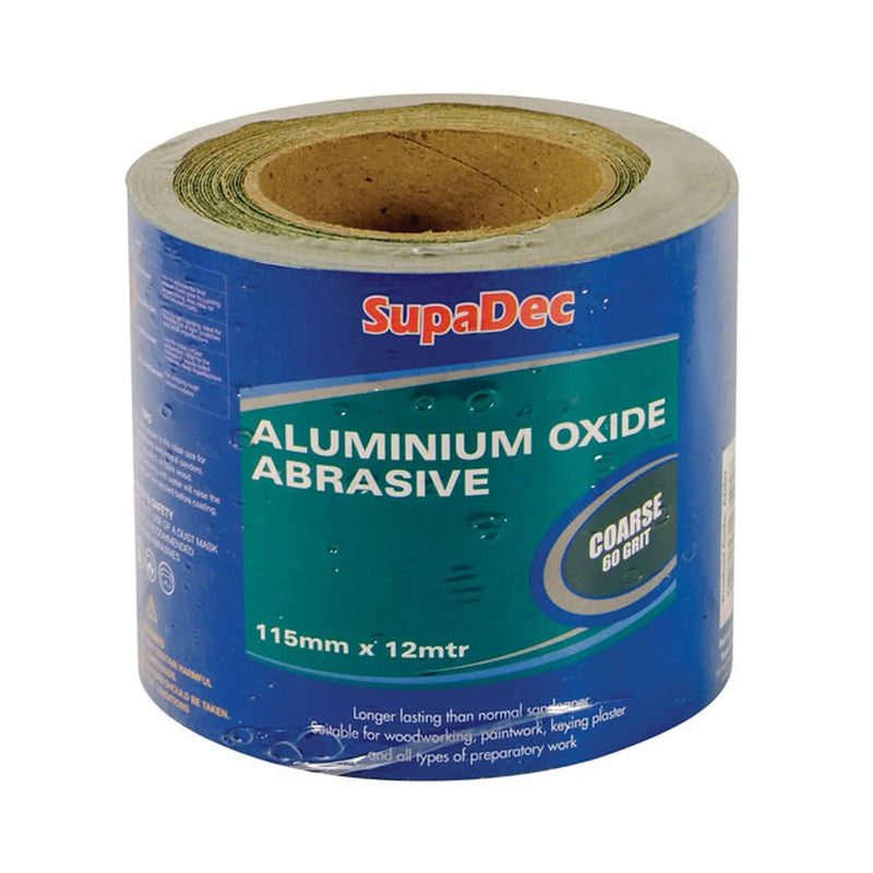 SupaDec Aluminium Oxide Roll Coarse Grade, 60 Grit, 12m